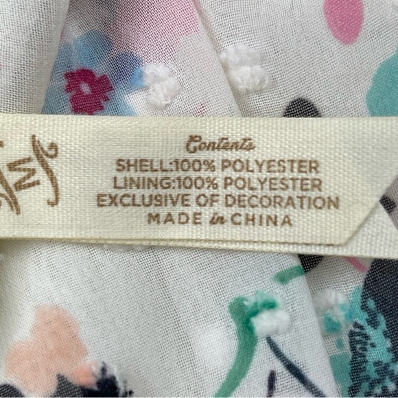 Matilda Jane Blouse Womens Medium M Cream Floral What’s Up Buttercup Swiss Dot - Picture 10 of 11